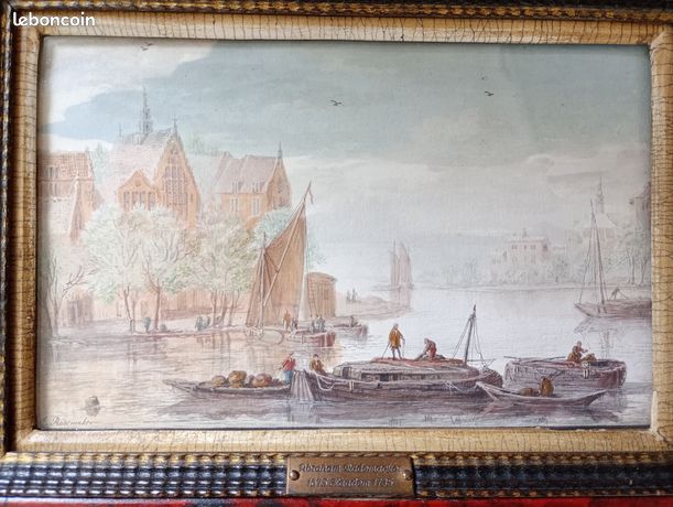 Rademaker Abraham aquarelle XVIII ème