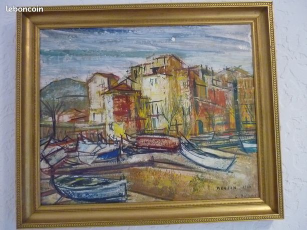Peinture originale de Cesar Bolletti Menton