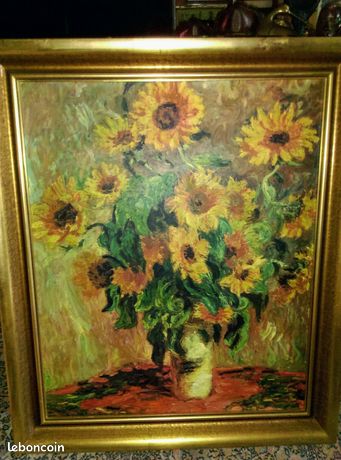 TABLEAU HST ( les tournesols Claude Monet )