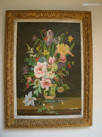 Tableau peinture HST ancien signé A. ZULIANI