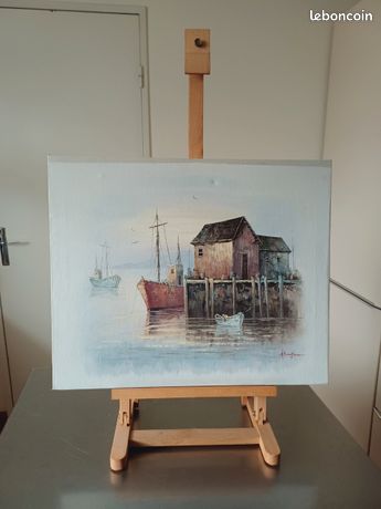 Tableau Peinture sur toile signé A. Simpson