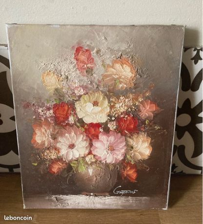 Peinture sur toile signee