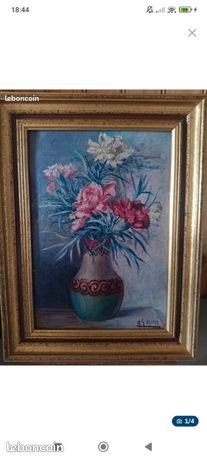 Tableau huile sur panneau signée René Gashe